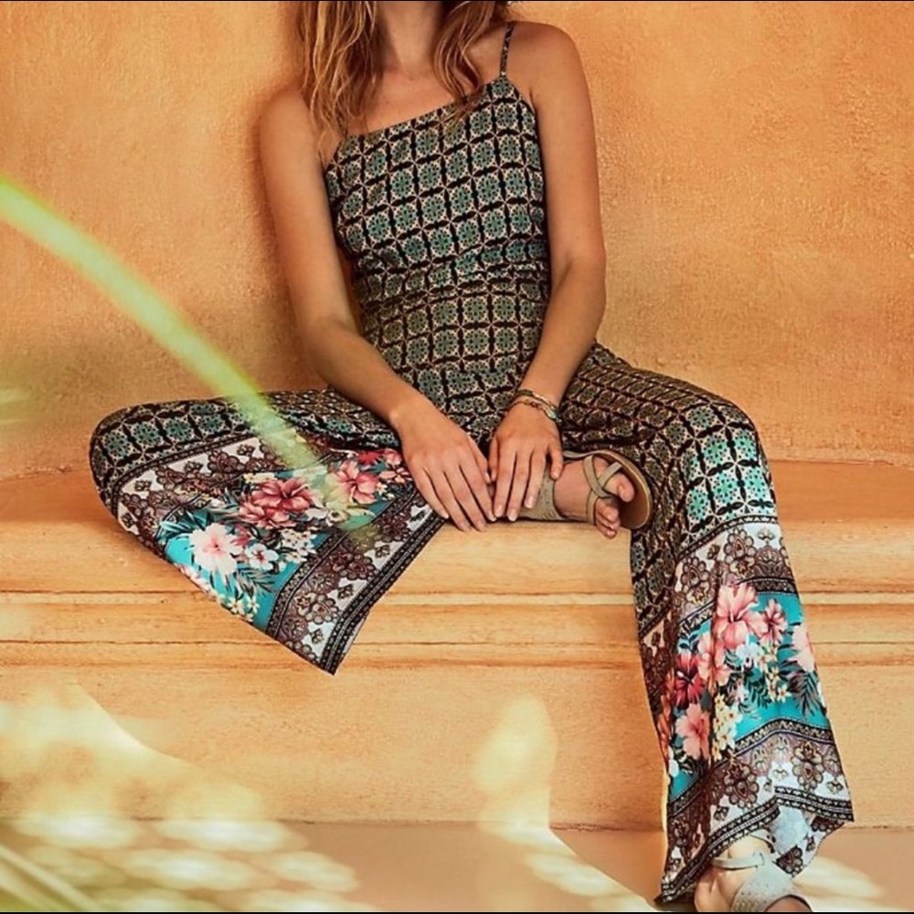 FARM RIO ANTHROPOLOGIE Honolulu Jumpsuit